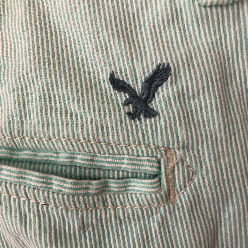 Mint Seersucker AEO Men’s Shorts - Picture 8 of 8